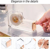 Rose Gold Office Supplies and Accessories, Acrylic Stapler, Staple Remover, Tape Holder, Pen Holder, Ballpoint Pen, Scissor, Binder Clips, Staples, Phone Holder, Ruler, Transparent Glue and 300 Notes