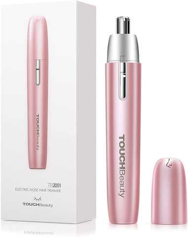 TOUCHBeauty Portable Ear Nose Hair Trimmer for Women Painless Safe Trimming System Mini Sized Battery Powered 2051