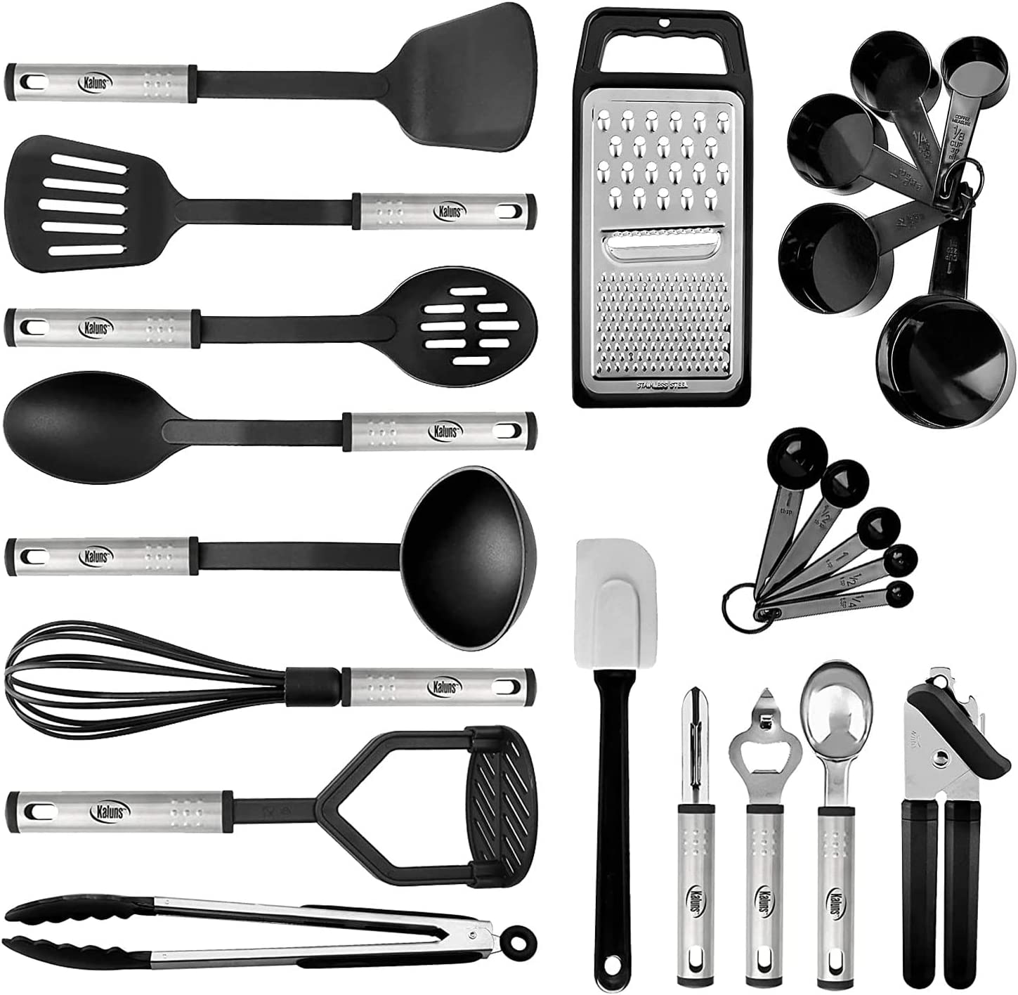 23Pcs Kitchen Utensil Sets Silicone Cooking Set Nonstick Cooking Supplies  Kitchen Accessories Gadget Tools Stainless Steel Non-Stick Heat Resistant  Cookware set Useful Pots and Pans Accessories 